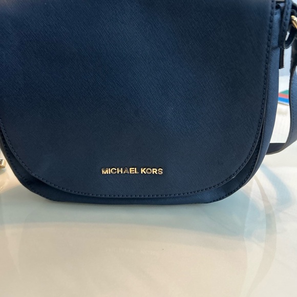 Michael Kors Dark Blue Crossbody Bag - Picture 3 of 10